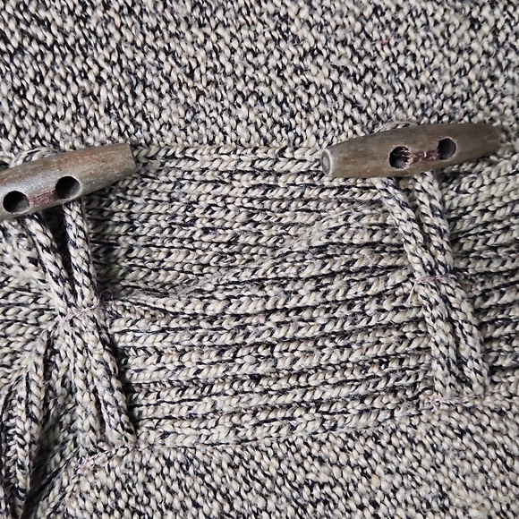 Christopher & Banks Brown Hooded Sweater with Toggle Accents - Picture 2 of 4